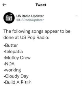 حظر اغنية Butter لفرقة بي تي اس 