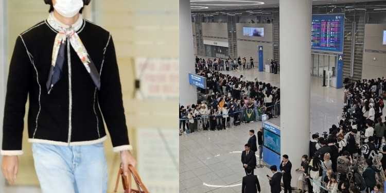 الآلاف من الارمي يستقبلون كيم تايهيونغ في المطار