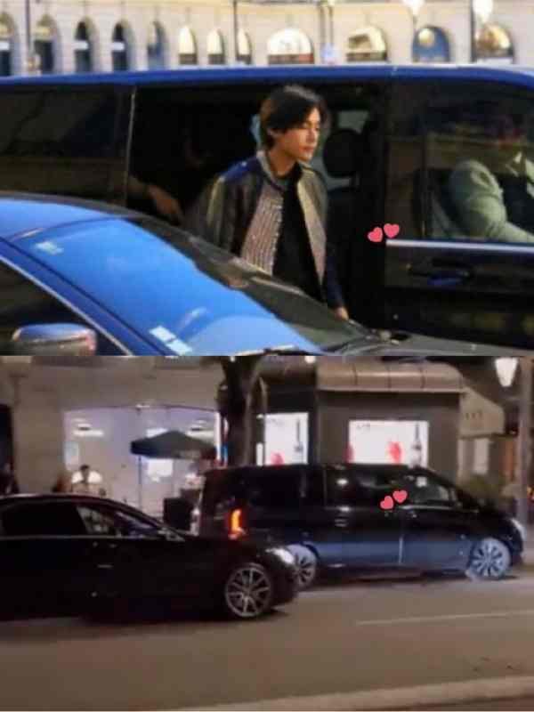 يظهر تايهيونغ لاول مرة بعد موعده مع جيني في باريس ؟
