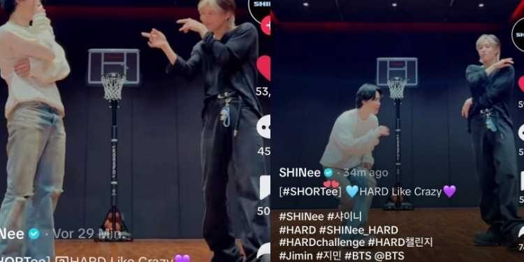 جيمين و تيمين في تحدي Hard لفرقة شايني