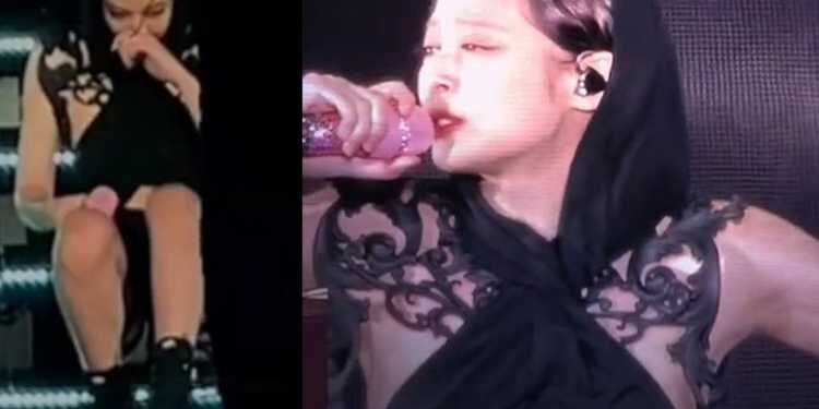 جيني تبكي على المسرح خلال أداء Tally