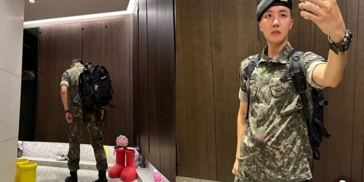 جيهوب بالزي العسكري في أحدث مشاركة له