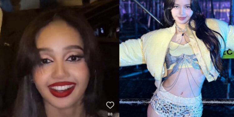 مظهر ليسا بالمكياج الثقيل لعرض ملهى كريزي هورس يتلقى السخرية