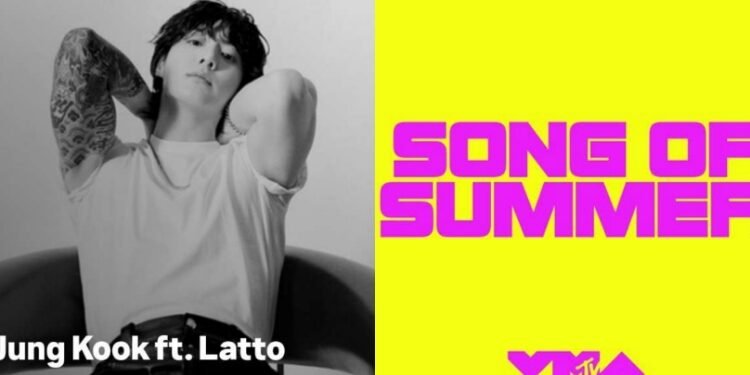 ترشيح اغنية جونغكوك SEVEN لجائزة " اغنية الصيف" VMAS 2023