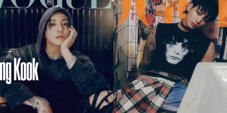 يتألق جونغكوك مع مفهوم موسيقى الروك لصالح ڤوغ