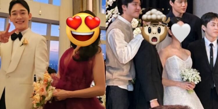 جميع أعضاء EXO يحضرون حفل زفاف تشين