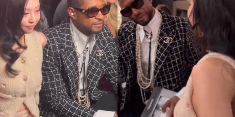 جيني و اشر في عرض شانيل SS24