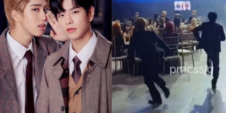 تم القبض على هان و سونغمين و هما يركضان للنجاة بحياتهما في فيديو طريف