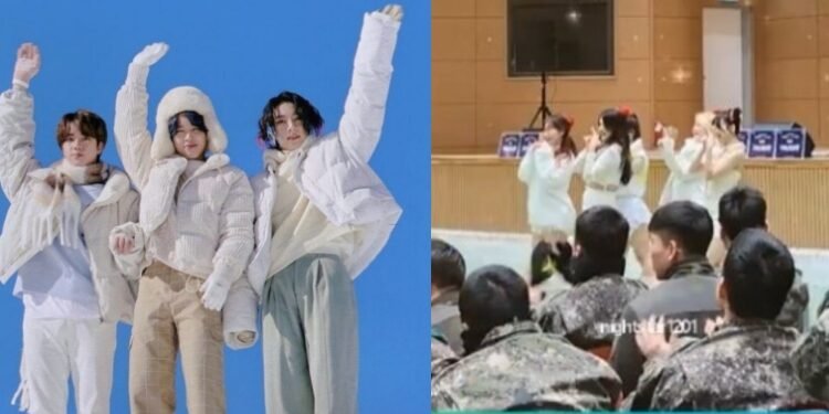 وحدة جين جيمين و جونغكوك تحضر فتيات للاحتفال بالكريسماس