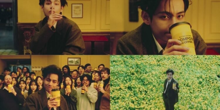 تايهيونغ يستمتع بشرب القهوة في اعلان تجاري لطيف لصالح Compose Coffee