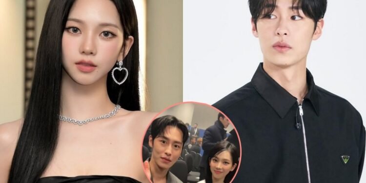 كارينا و الممثل لي جايووك في يجلسان معا في عرض برادا