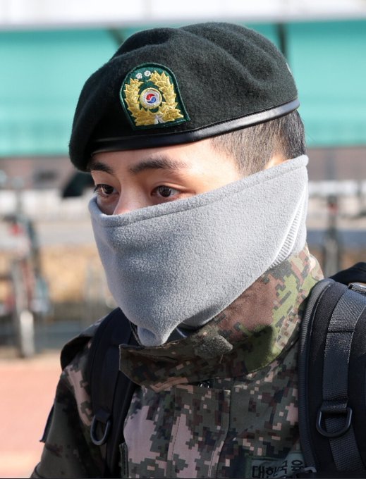صور حصرية لكيم تايهيونغ خلال التحاقه بفيلق الشرطة العسكرية الثاني