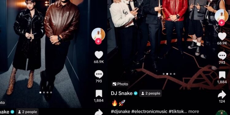 ديجي سنيك يستعمل اغنية جونغكوك على صوره مع ليسا و ستراي كيدز