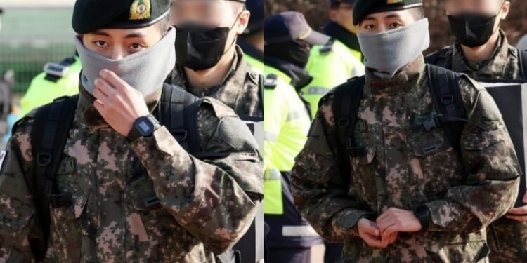 صور حصرية لكيم تايهيونغ خلال التحاقه بفيلق الشرطة العسكرية الثاني