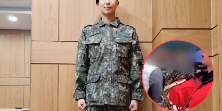 صورة نامجون من حفل التخرج في الجيش كعازف ساكسفون : آراء الكوريين