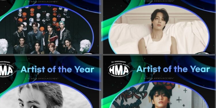 من ماكني بتس الى ستراي كيدز : اليكم قائمة الفائزين في حفل توزيع جوائز هانتيو