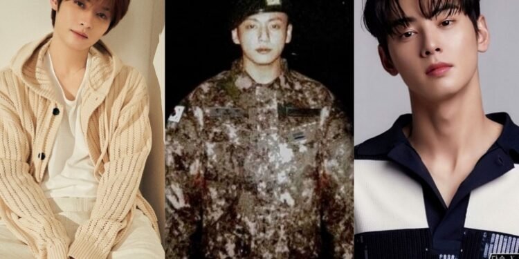 تشا اونوو و لينو يقومان بزيارة جونغكوك في وحدته في الجيش