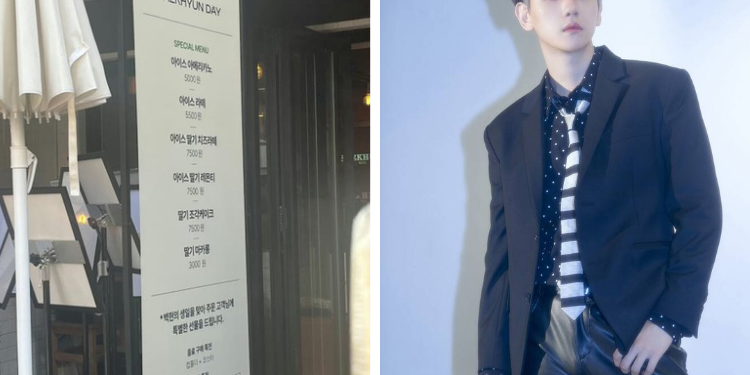 حدث مقهى عيد ميلاد بيكهيون تلقى ردود فعل متباينة، "لقد فتحه ليكسب المال من المعجبين؟"