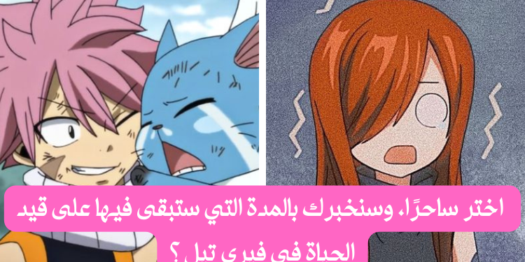 كويز فيري تيل : اختر ساحرًا، وسنخبرك بالمدة التي ستبقى فيها على قيد الحياة في الأنمي