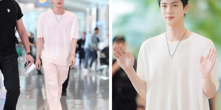 جين في المطار لأول مرة منذ تسريحه في طريقه الى باريس : آراء الكوريين