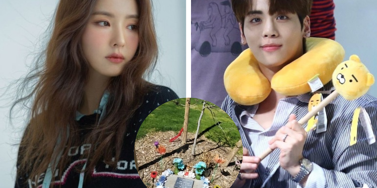 شين سي كيونغ تزور قبر جونغهيون مع أصدقائها وتتذكر قصة حبهما