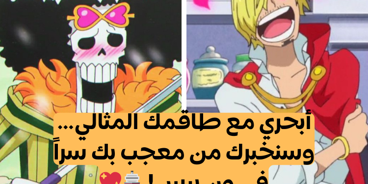 اختبار ون بيس: كوّني طاقمك المثالي وسنكشف لك من لديه كراش عليك؟