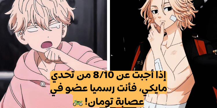 اختبار مايكي طوكيو ريفنجرز : هل تعرف قائد عصابة تومان؟