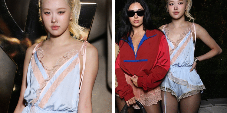 روزي من بلاكبينك ترتدي ملابس داخلية في حدث سان لوران