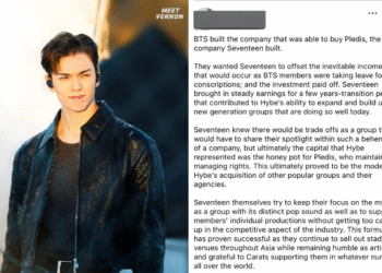 والدة فيرنون عضو سفنتين متهمة بالتقليل من تأثير بتس